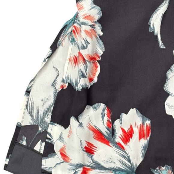 NWT 1. State One Shoulder Popover Romper Size 12‎ Ebony Tropical Floral - Picture 7 of 10